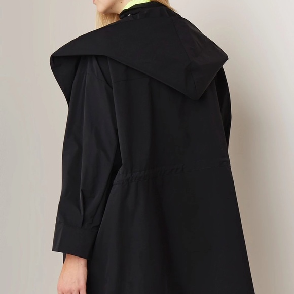 MAJE Trench Coat In Black Sz 1 - Picture 6 of 11